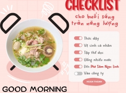 CHECK-LIST cho buổi sáng tràn đầy năng lượng🏃